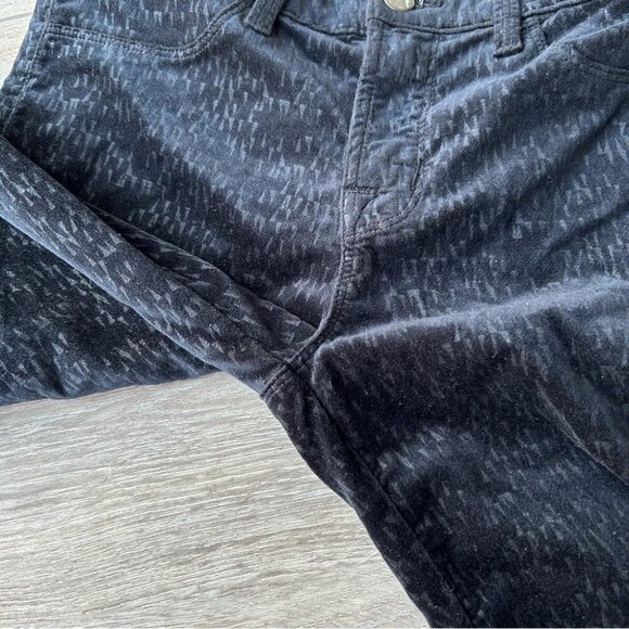 J Brand Super Skinny Printed  Velour Velvet Jeans - Picture 4 of 12